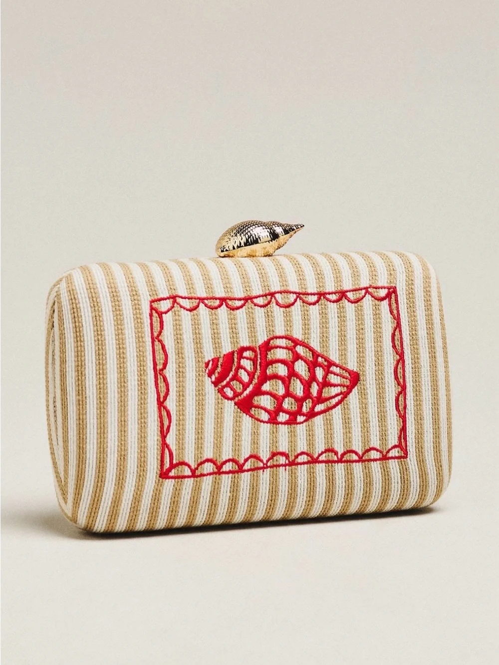 Anthropologie Shiraleah Shell Icon Clutch and Crossbody. Brand new!